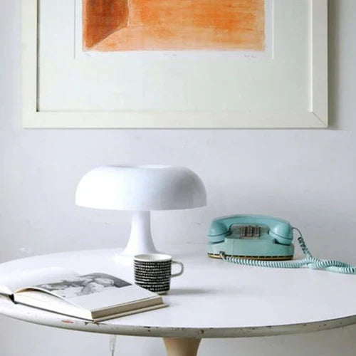 Elegant Bärbar Svampbordslampa med LED-belysning