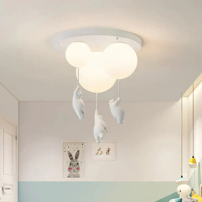 LUMIBEAR Lekfull Pendellampa med Björn & Ballong