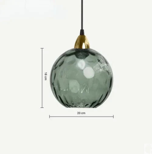 LAMPETT Elegant Glasboll Hänglampa – Stilfull Belysning för Hemmet