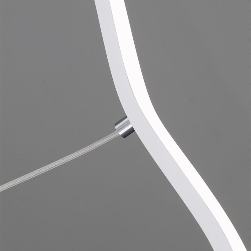 Modern Justerbar LED Pendellampa – Vågformad Design