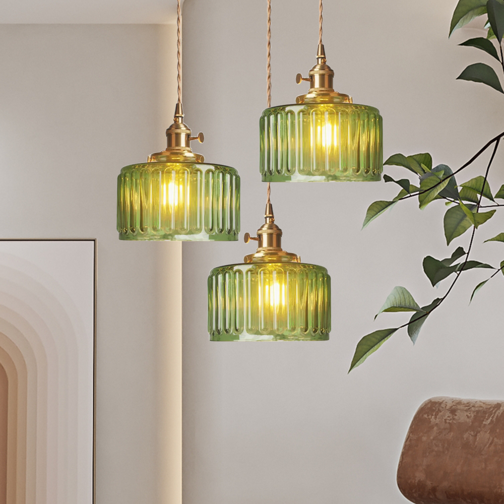 Vintage Kristallpendellampa – Elegant & Justerbar Belysning
