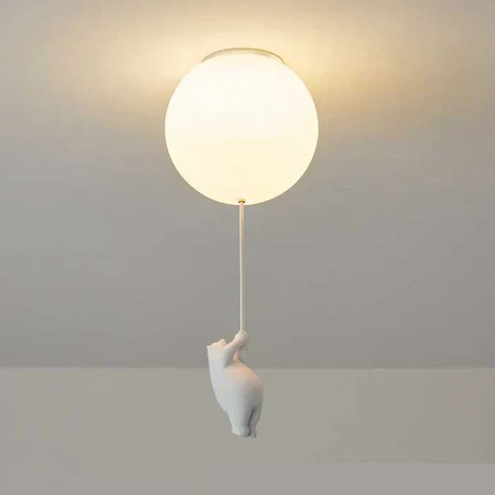 LUMIBEAR Lekfull Pendellampa med Björn & Ballong