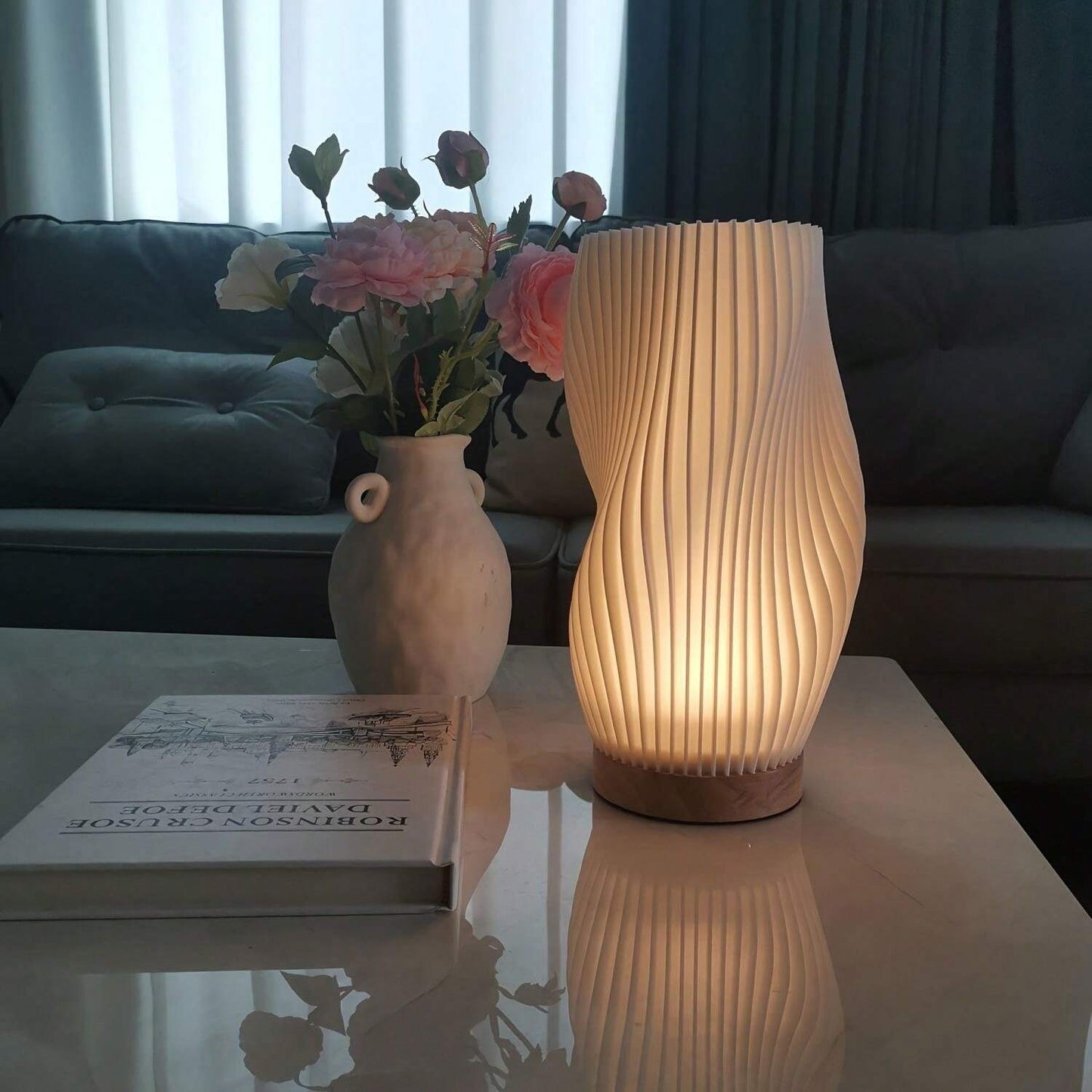 LUMINOUS WAVES – Modern Vågformad Stämningslampa