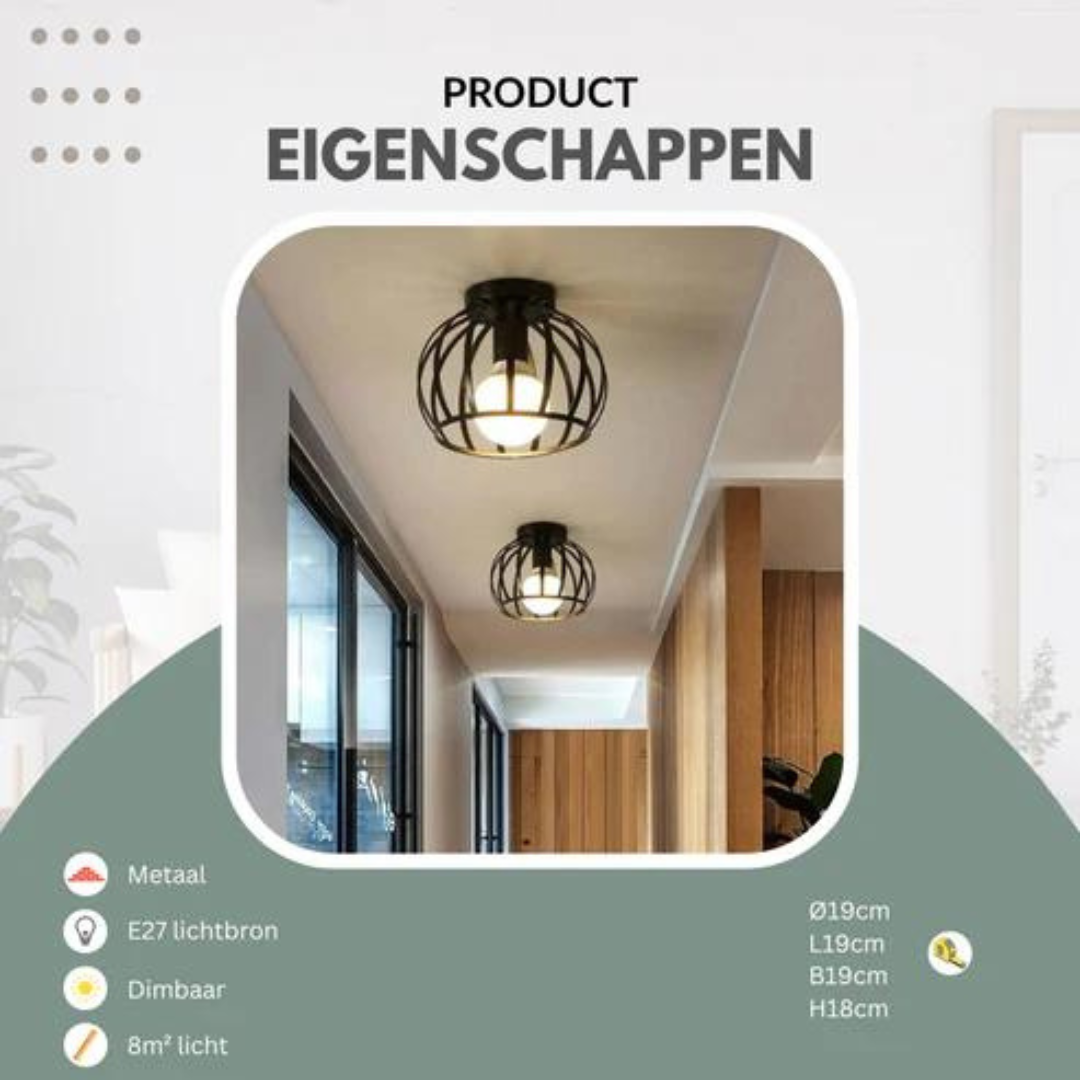 Modern Industriell Taklampa – Stilren & Energieffektiv