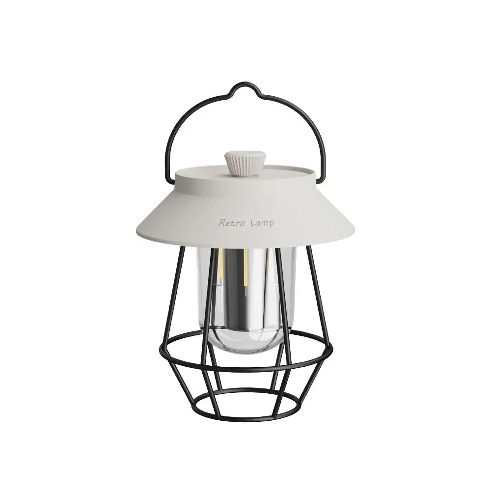 Retro LED Campinglykta – Mysig, USB-Uppladdningsbar