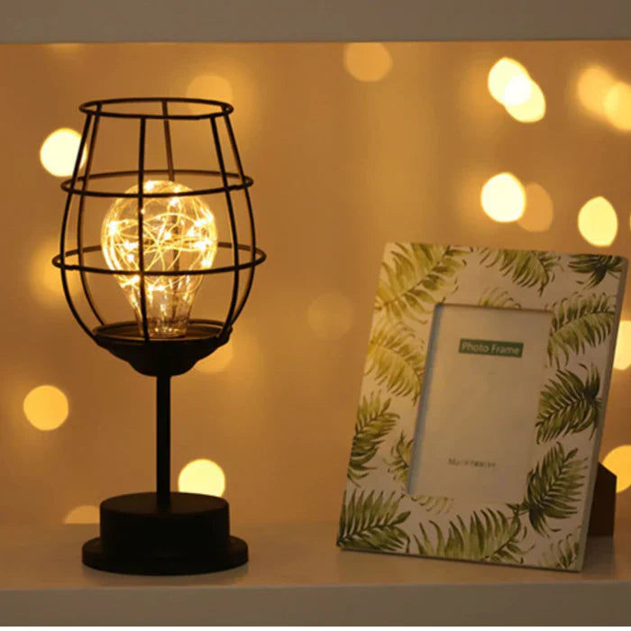 Ava Luxe LumiGris Elegant Bordslampa Svart