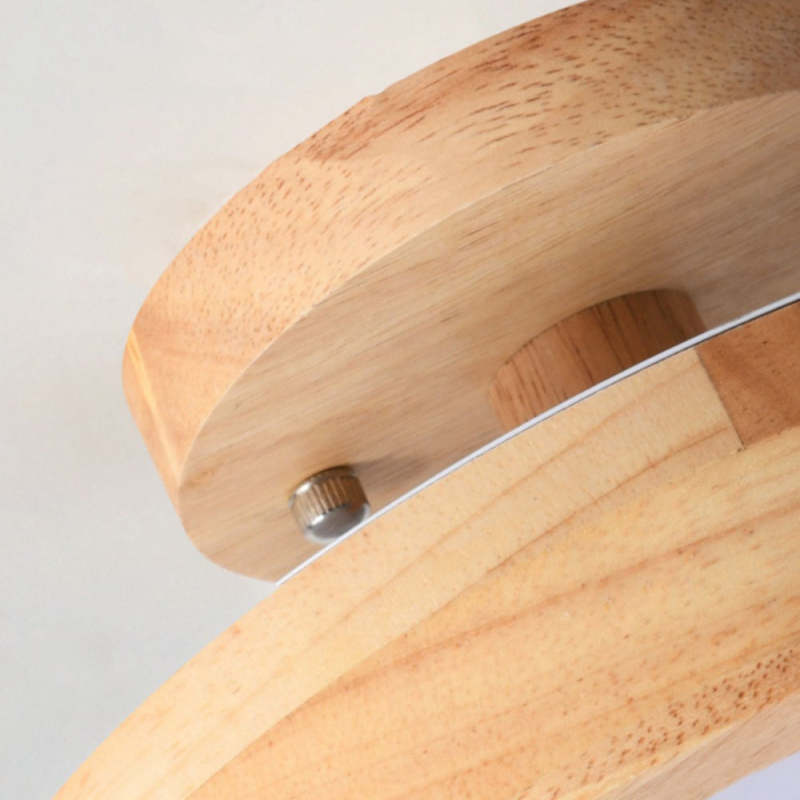 Elegant LED Taklampa i Trä – Modern Belysning