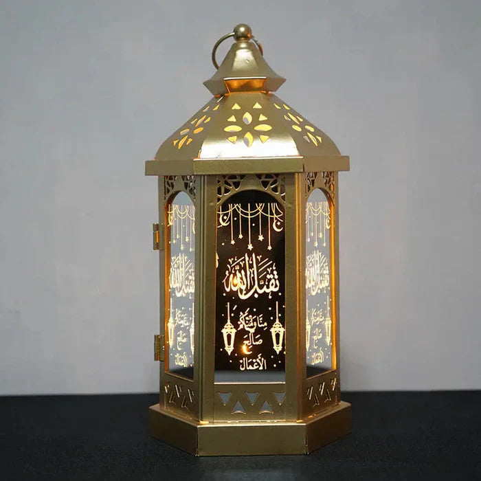 Elegant Ramadan-lampa i smidesjärn för atmosfär