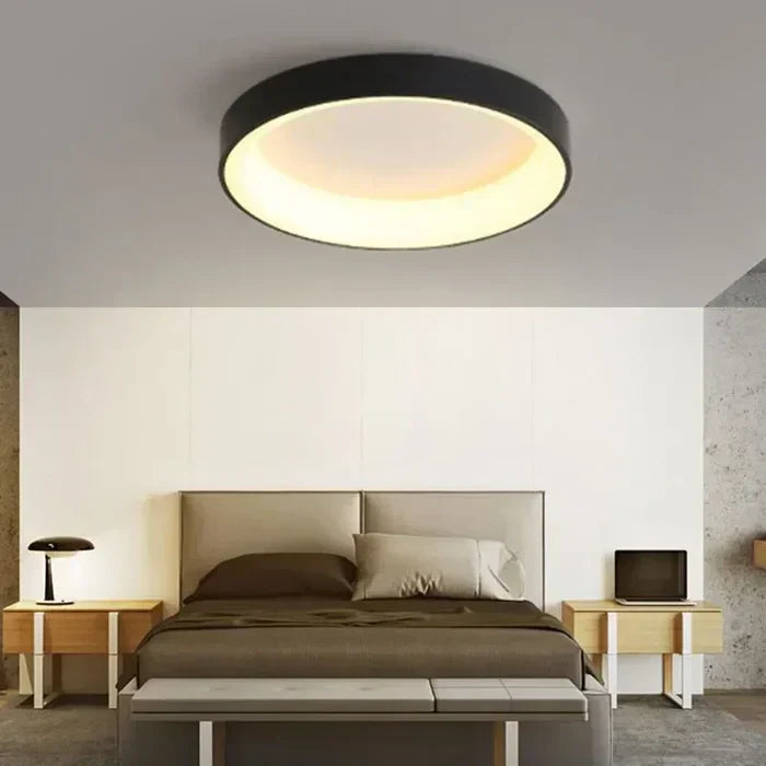 Elegant Skandinavisk Rund LED Taklampa – Modern Belysning