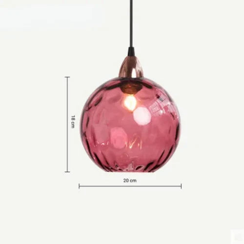 LAMPETT Elegant Glasboll Hänglampa – Stilfull Belysning för Hemmet