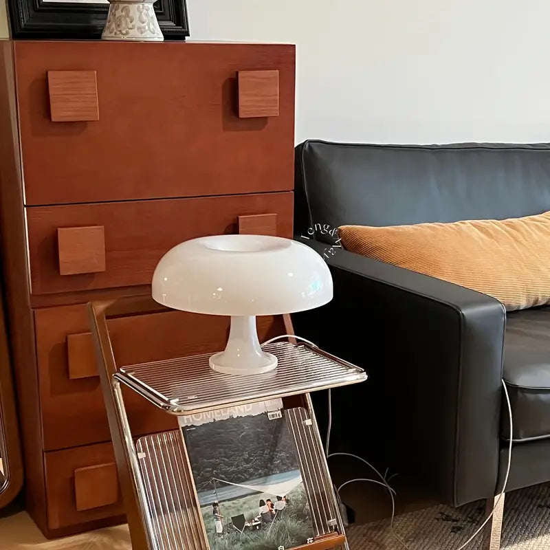Elegant Bärbar Svampbordslampa med LED-belysning