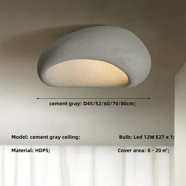 LUMINAIRE – Wabi-Sabi Taklampa med Mjukt Ljus