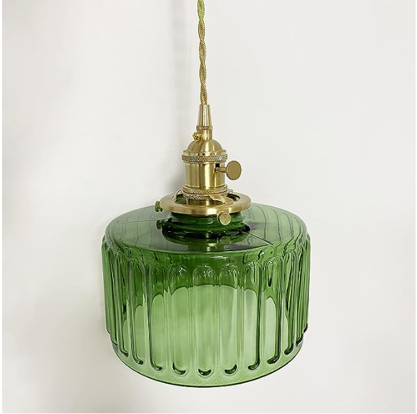 Vintage Kristallpendellampa – Elegant & Justerbar Belysning