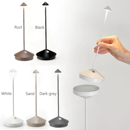 Modern Trådlös LED Bordslampa – Stilren & Dimmbar