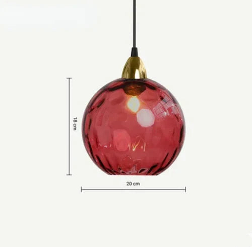 LAMPETT Elegant Glasboll Hänglampa – Stilfull Belysning för Hemmet