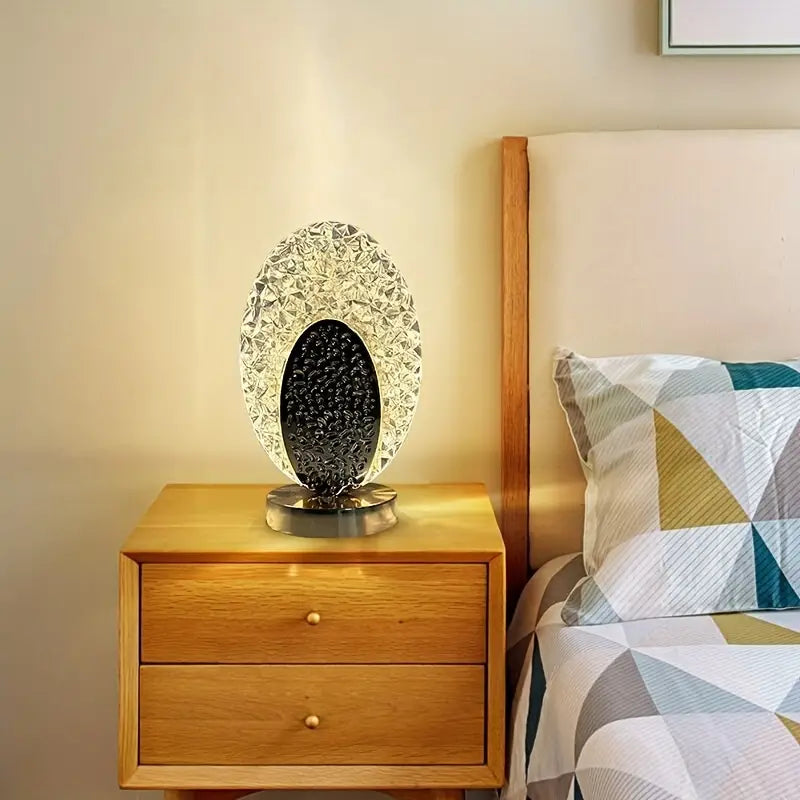 Elegant Trådlös Påfågel Bordslampa LED