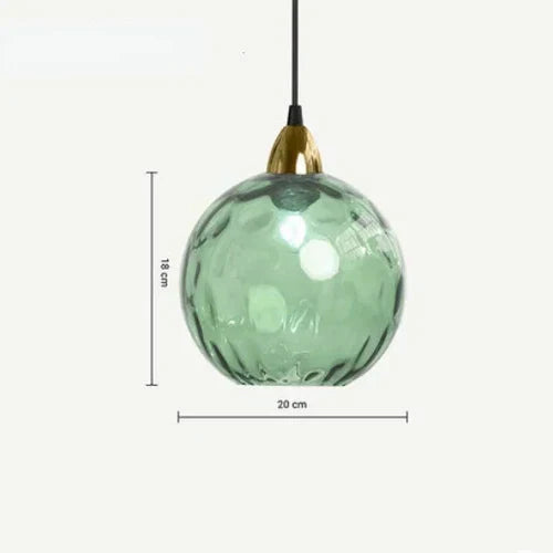 LAMPETT Elegant Glasboll Hänglampa – Stilfull Belysning för Hemmet