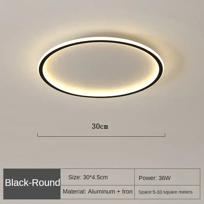 LAMPAN – Elegant Skandinavisk Rund LED Taklampa