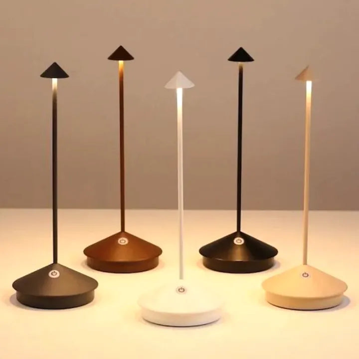 Modern Trådlös LED Bordslampa – Stilren & Dimmbar