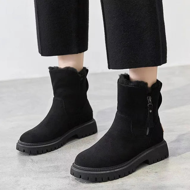 Stiliga Mid-Calf Vinterboots för Kvinnor