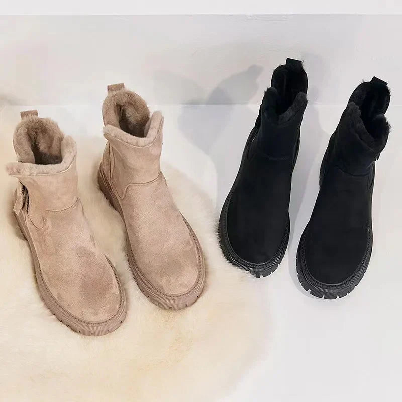 Stiliga Mid-Calf Vinterboots för Kvinnor