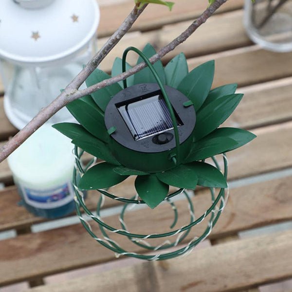 Solcells Trädgårdslampa Ananas – Tropisk Mysbelysning