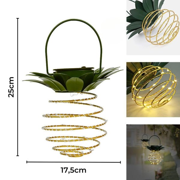 Solcells Trädgårdslampa Ananas – Tropisk Mysbelysning