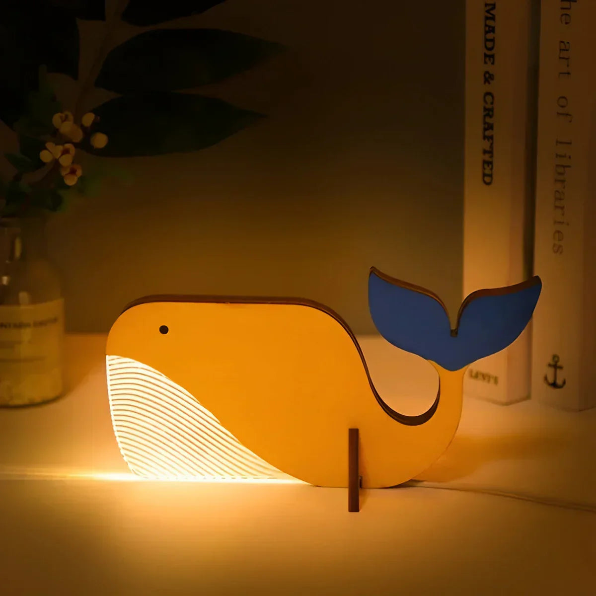 Magisk Barnlampa med Djurmönster LED