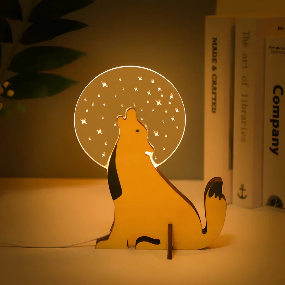 Magisk Barnlampa med Djurmönster LED