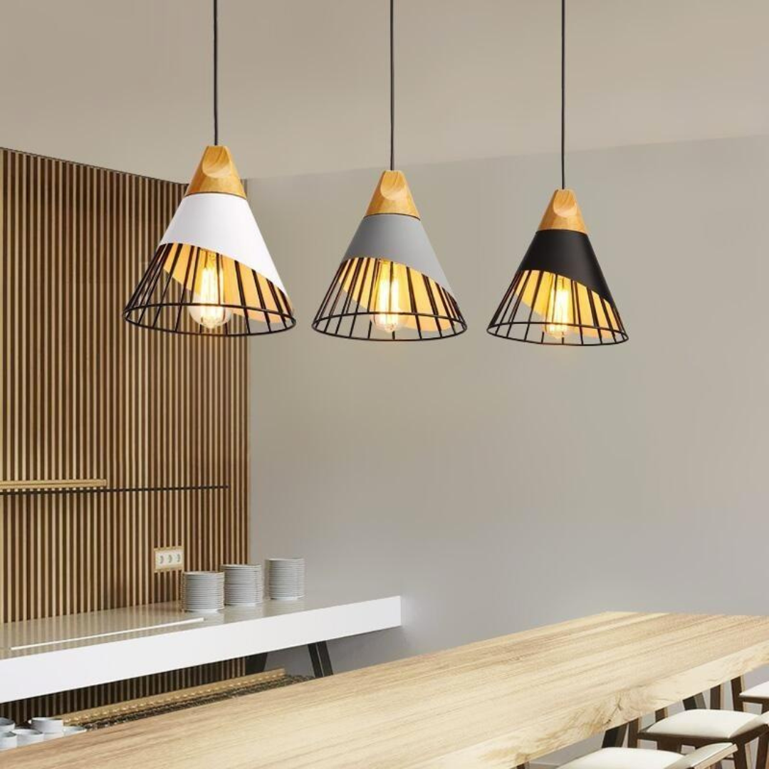 LUMINOUS NORDIC – Stilren Industriell Pendellampa Trä
