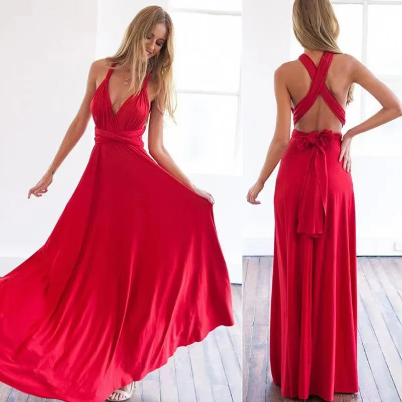 Mångsidig Elegant Golvlång Klänning för Alla Tillfällen
