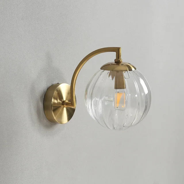Elegant Modern Glas Vägglampa – Stilren Belysning