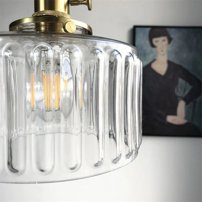 Vintage Kristallpendellampa – Elegant & Justerbar Belysning