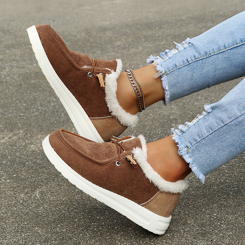 Eleganta Vintersneakers med Mysigt Foder
