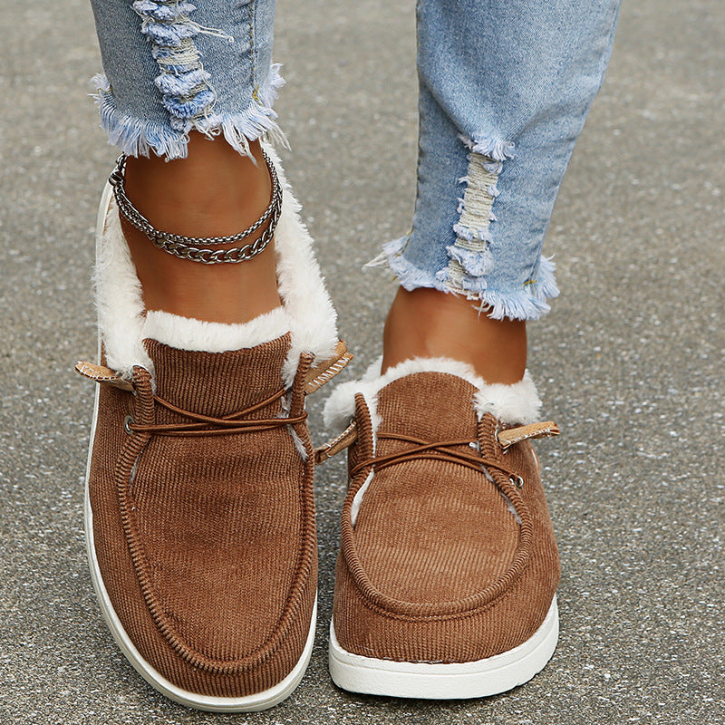 Eleganta Vintersneakers med Mysigt Foder