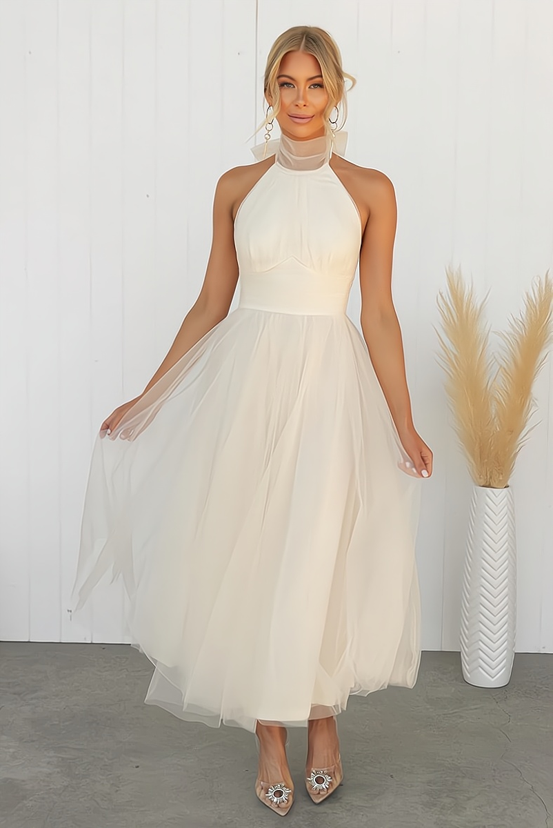 Elegant ärmlös festklänning – stilfull & bekväm
