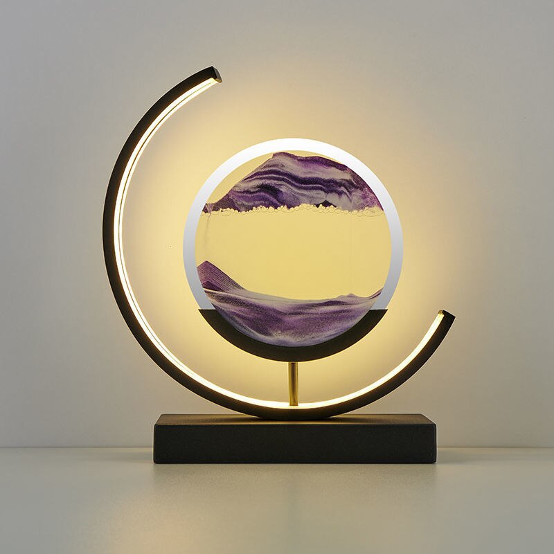 Abyss 3D Sand Skål Bordslampa – Avkopplande LED-design
