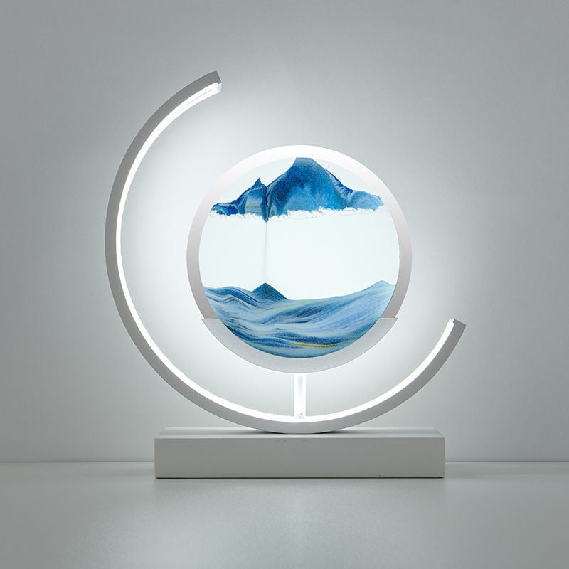 Abyss 3D Sand Skål Bordslampa – Avkopplande LED-design