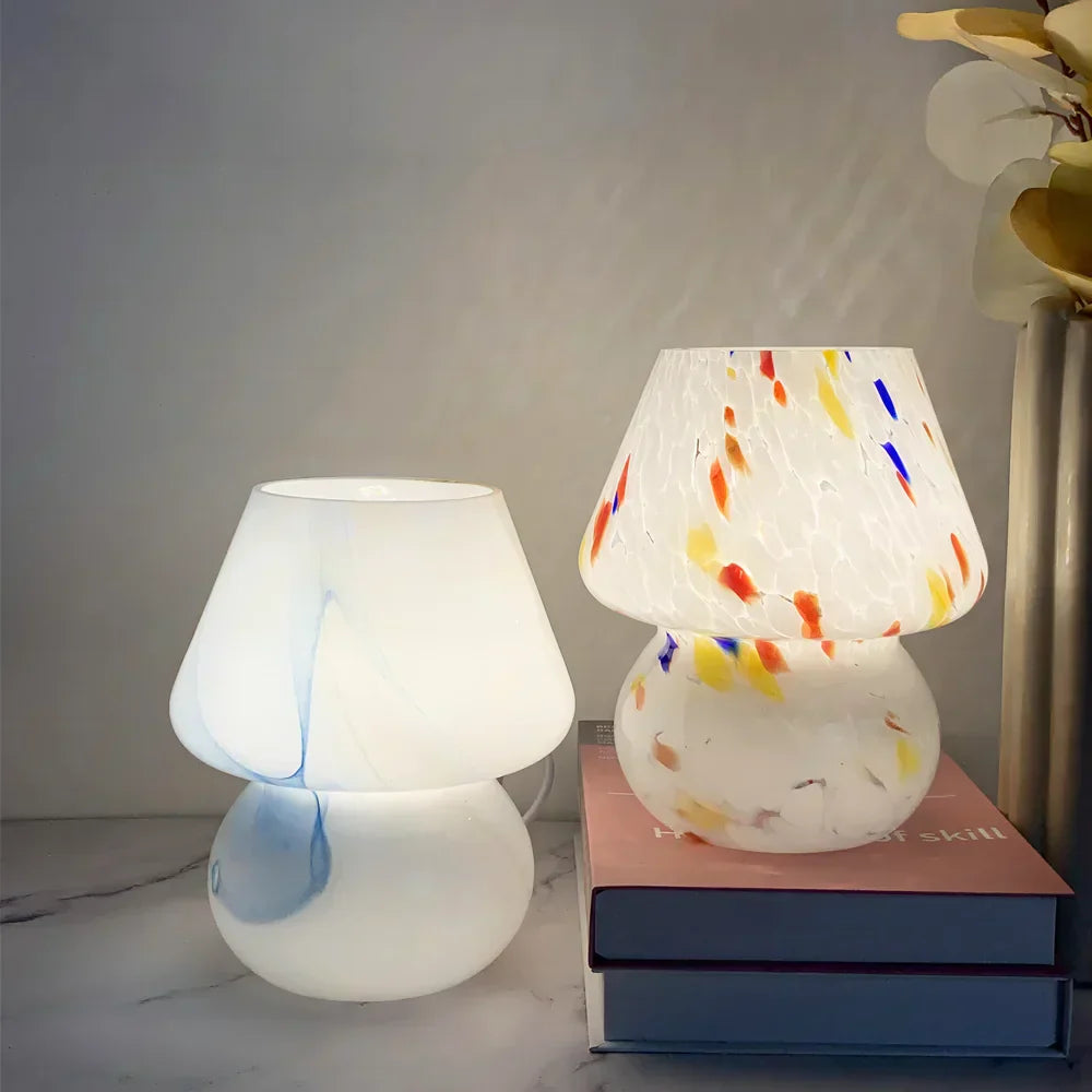 Konstnärlig Glas Svamp Lampa för Mysbelysning