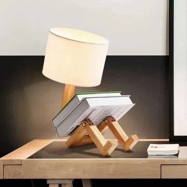 Lekfull Justerbar Robotlampa med Bokhållare