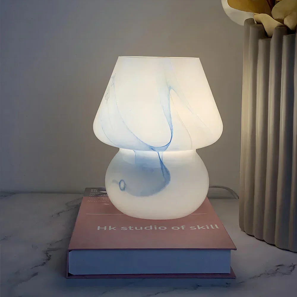 Konstnärlig Glas Svamp Lampa för Mysbelysning