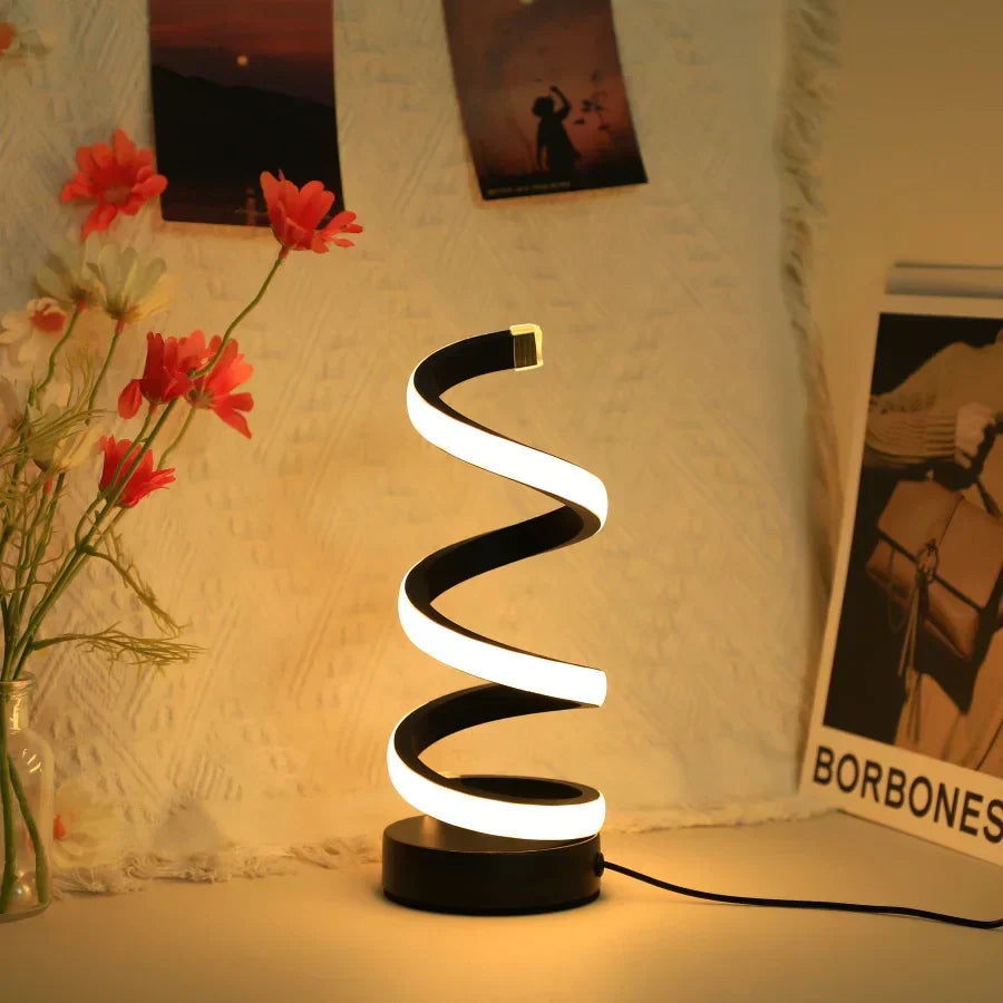 Modern S-formad LED Skrivbordslampa – Stilfull Belysning