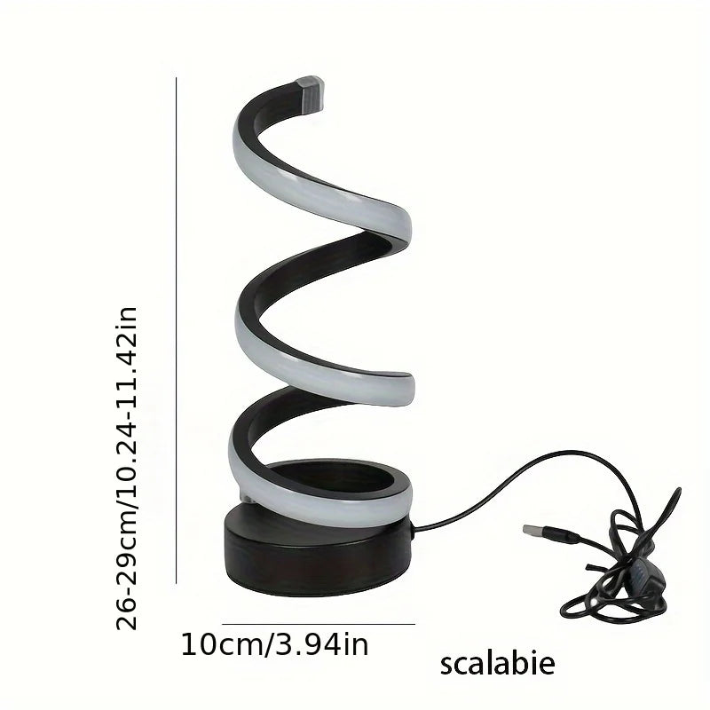 Modern S-formad LED Skrivbordslampa – Stilfull Belysning