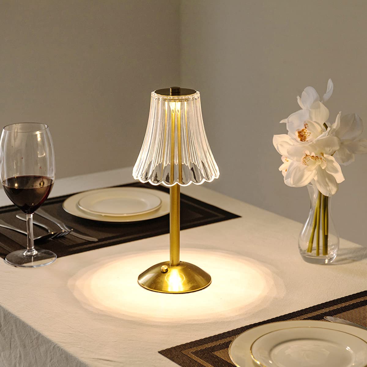 Elegant Retro LED Bordslampa – Justerbar & Uppladdningsbar