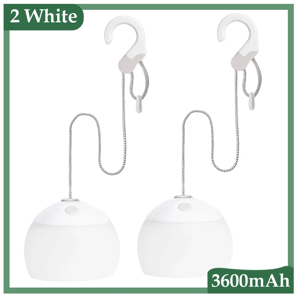 Retro USB-uppladdningsbar campinglampa med starkt ljus