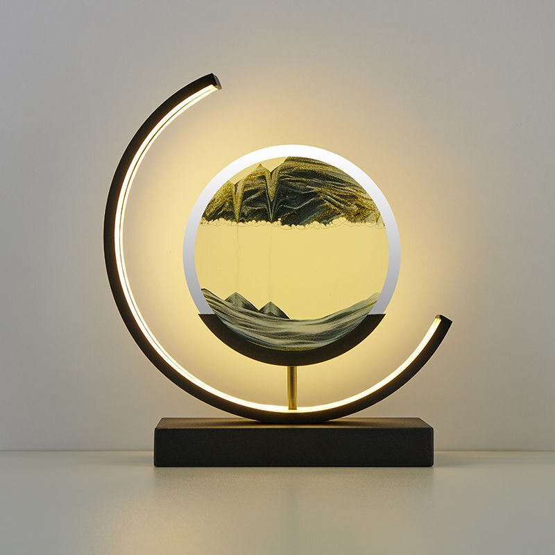 Abyss 3D Sand Skål Bordslampa – Avkopplande LED-design