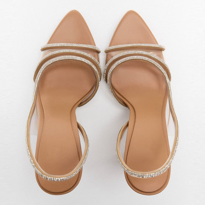 Eleganta Stiletto Sandaler med Peep Toe