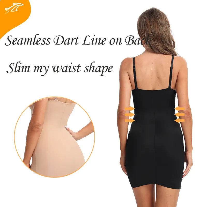 Sömlös Nude Body Shaper Klänning – Figursmickrande & Bekväm
