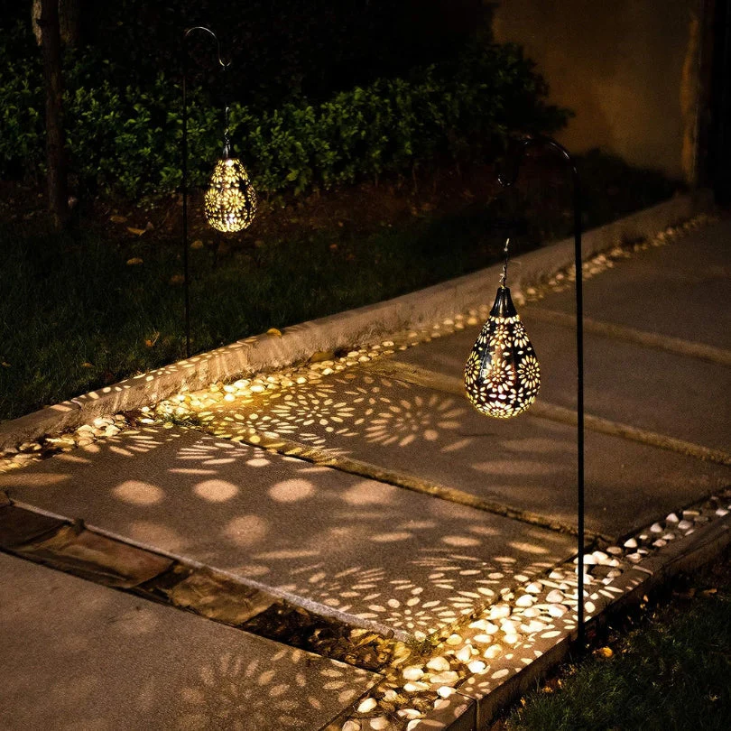 Solcellsdriven Elegant Hängande Lampa Utomhus