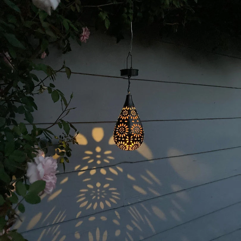 Solcellsdriven Elegant Hängande Lampa Utomhus